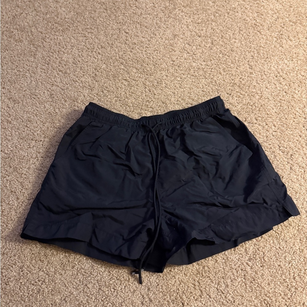 Black Mesh Athletic Shorts